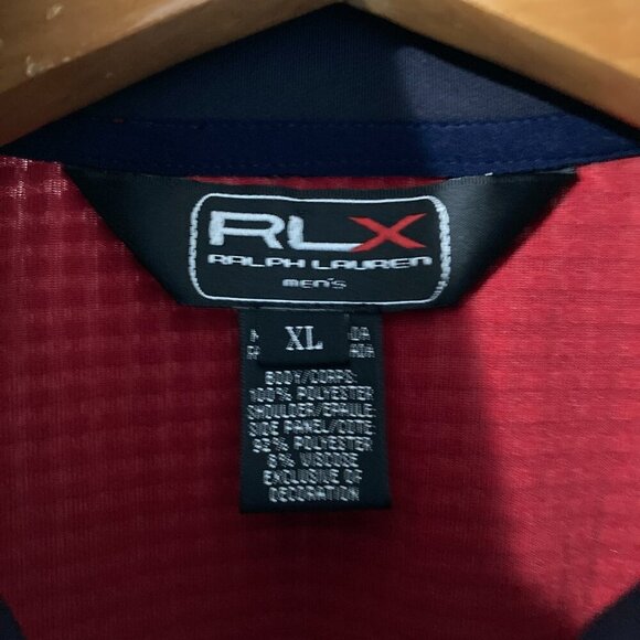 RLX Ralph Lauren Vest Mens XL Outdoors Red Blue Sports Zip Up Hike - Picture 6 of 14